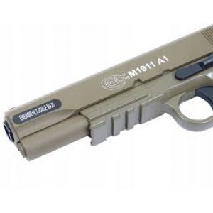 Страйкбольный пистолет Cybergun Colt 1911 Metal Slide spring Dark Earth - 180126